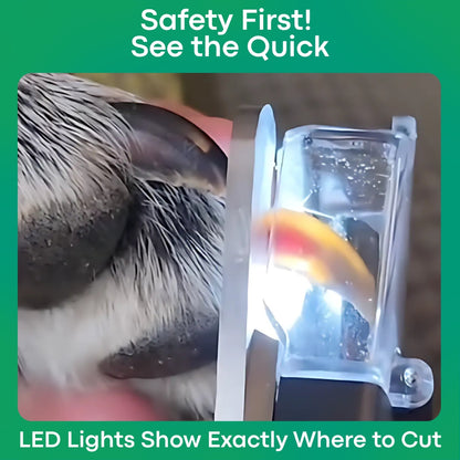 Safetrim | LED Pet Nail Clipper for Dogs & Cats, Safe Claw Grooming Tool
