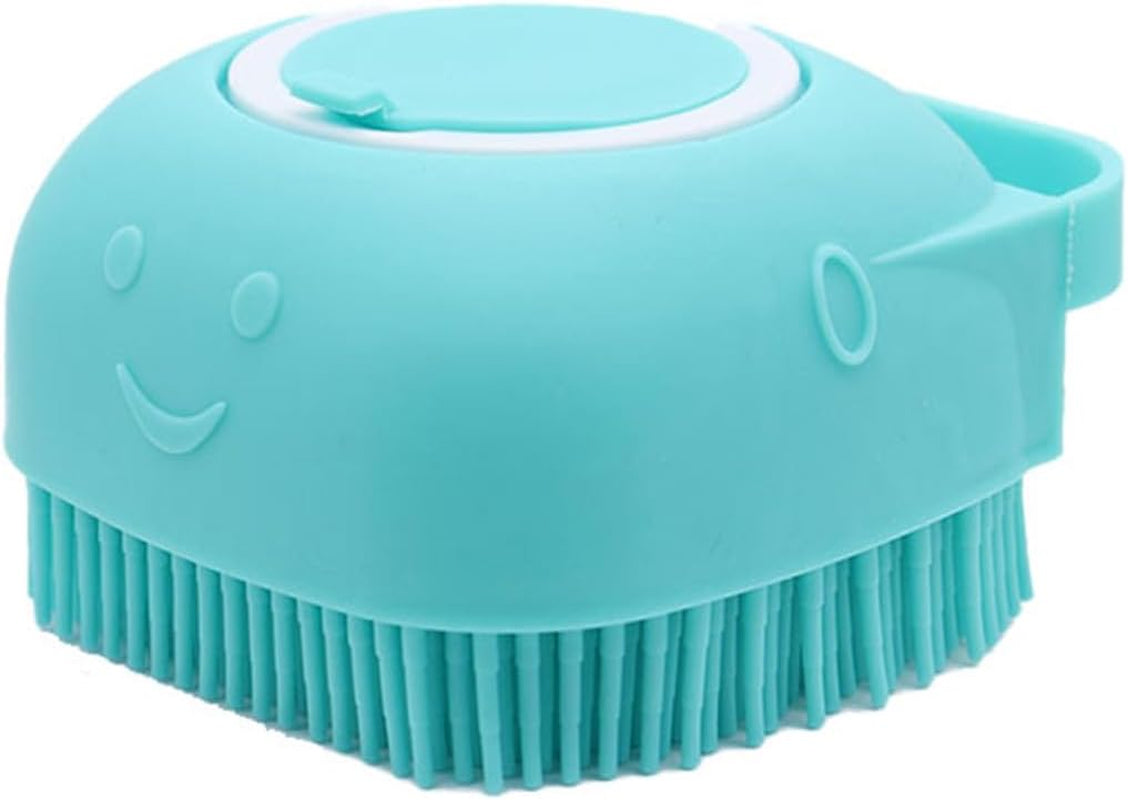 Pets Bath Brush | Scrubber for Bath | Dog Shampoo Brush | Dog Washing/Shower Brush, Suitable for Short/Long Haired Dogs, Dog Brush for Shedding, Bathing, Massaging & Grooming (Blue) (Blue)