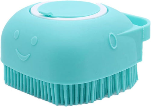 Pets Bath Brush | Scrubber for Bath | Dog Shampoo Brush | Dog Washing/Shower Brush, Suitable for Short/Long Haired Dogs, Dog Brush for Shedding, Bathing, Massaging & Grooming (Blue) (Blue)